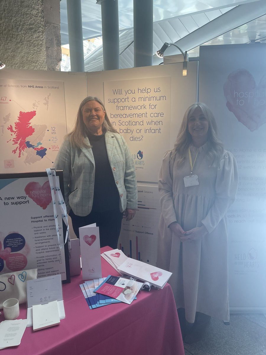 It was great to talk to representatives from @heldinourhearts at Holyrood this morning about the work they do to offer bespoke and flexible compassionate care to anyone bereaved of a baby or an infant so that no one is alone at this devastating time.