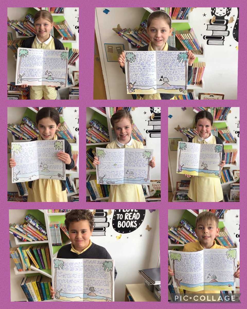 Year4TSP's tweet image. We used our Author Books to showcase our story writing inspired by the fantastic book ‘When the Giant Stirred’ written by the amazing Celia Godkin 🌴🍍🐠🦜 #TSPEnglish #TSPArt #Creative #LoveToWrite