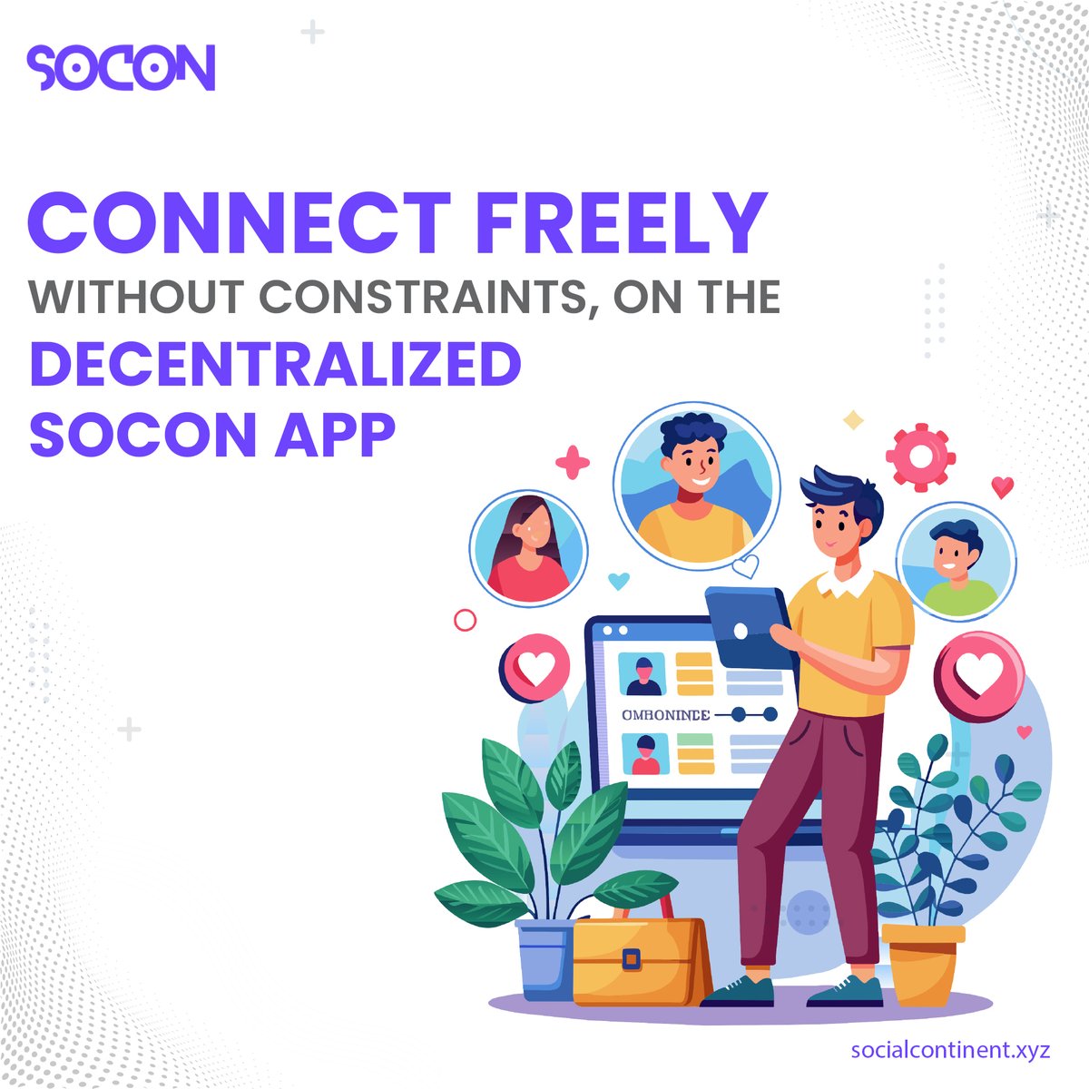 Experience liberation like never before with the decentralized SOCON App.📲 Say goodbye to the shackles of conventional social platforms and embrace a realm where your voice holds unparalleled power. 🚀

#SOCON #decentralized #web3 #tech #innovation #freedom #blockchaintech