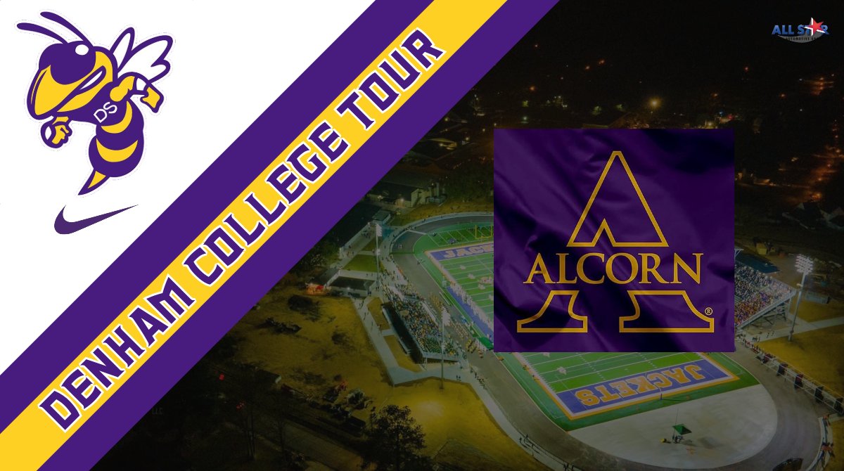 Who's going to stop by today? Shout out to @AlcornState for stopping by practice yesterday. #W1NasONE #DenhamCollegeTour