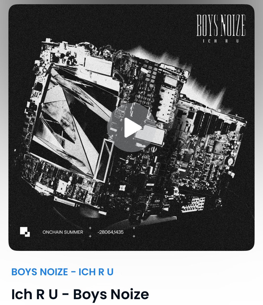 Just bought „Ich R U“ by @boysnoize for dead cheap! opensea.io/collection/boy…