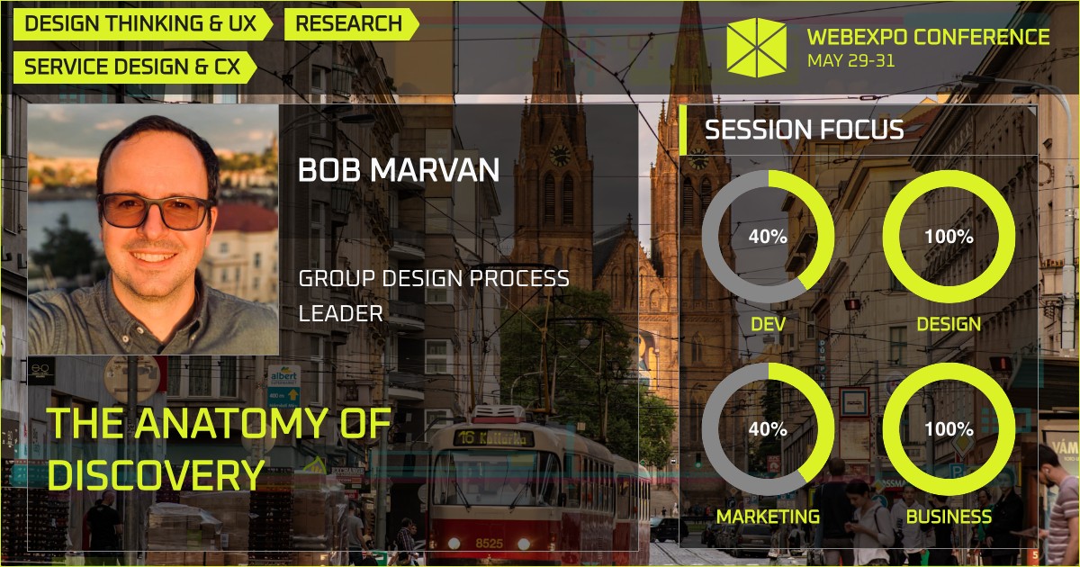 In a month, I'm occupying the stage of the one and only #WebExpo conference in Prague to unveil:

"THE ANATOMY OF DISCOVERY"

I'll share the story of one product design discovery case with some tips and tricks for your instant usage.
webexpo.net/sessions/the-a…