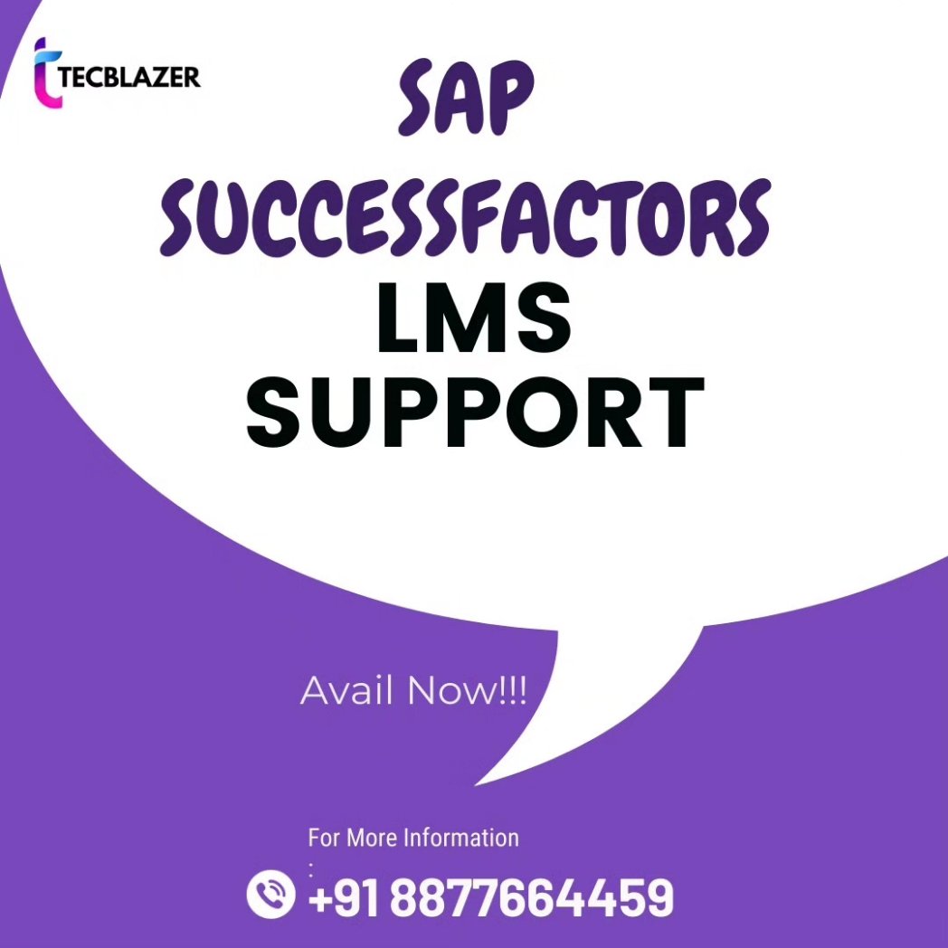 'Empower your workforce with our SAP SuccessFactors LMS training and support at Training Tomb Institute. Elevate your learning and development strategies to new heights. #TrainingTomb #SuccessFactors #LearningManagement'