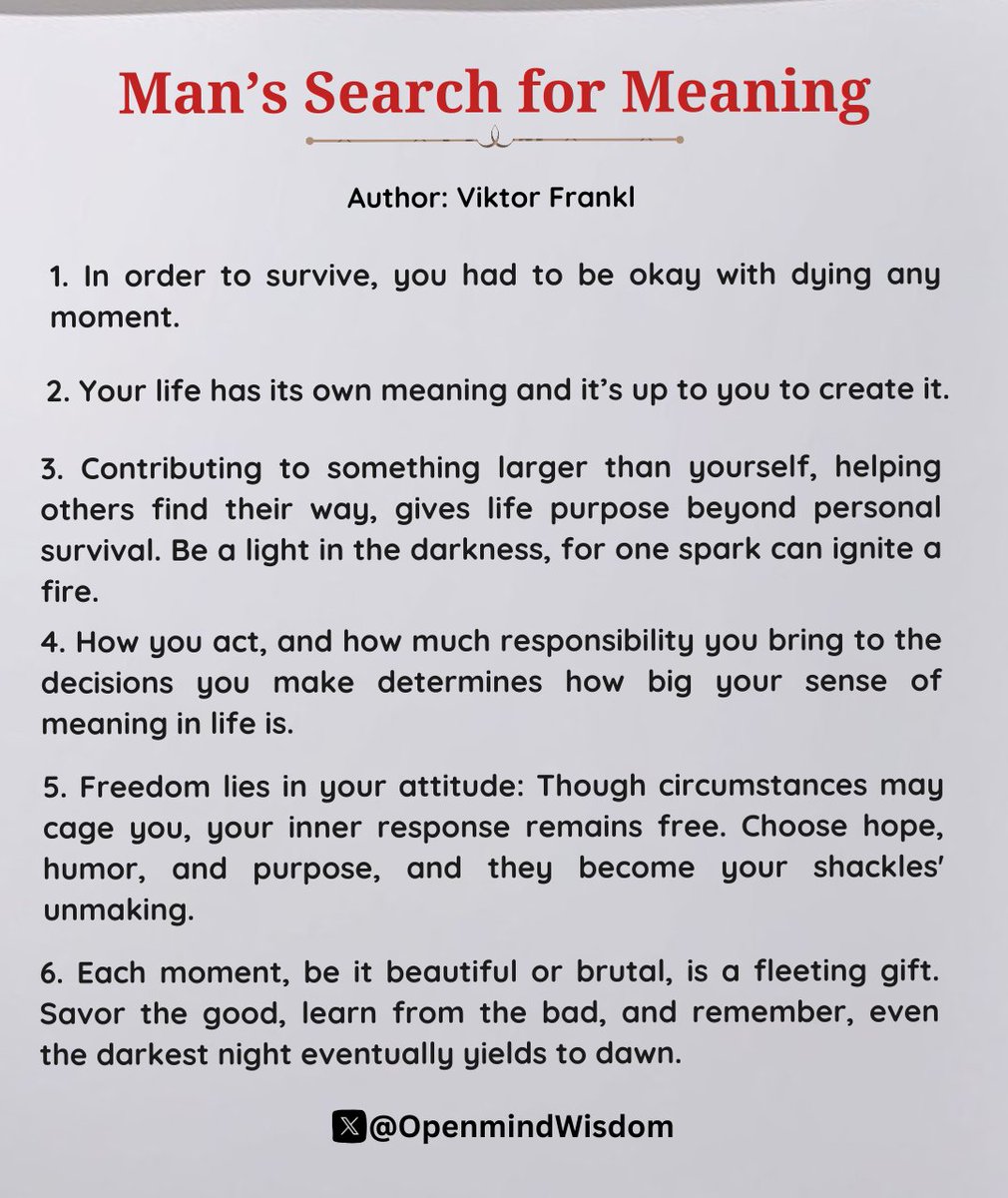 Man's Search for Meaning📚🔖