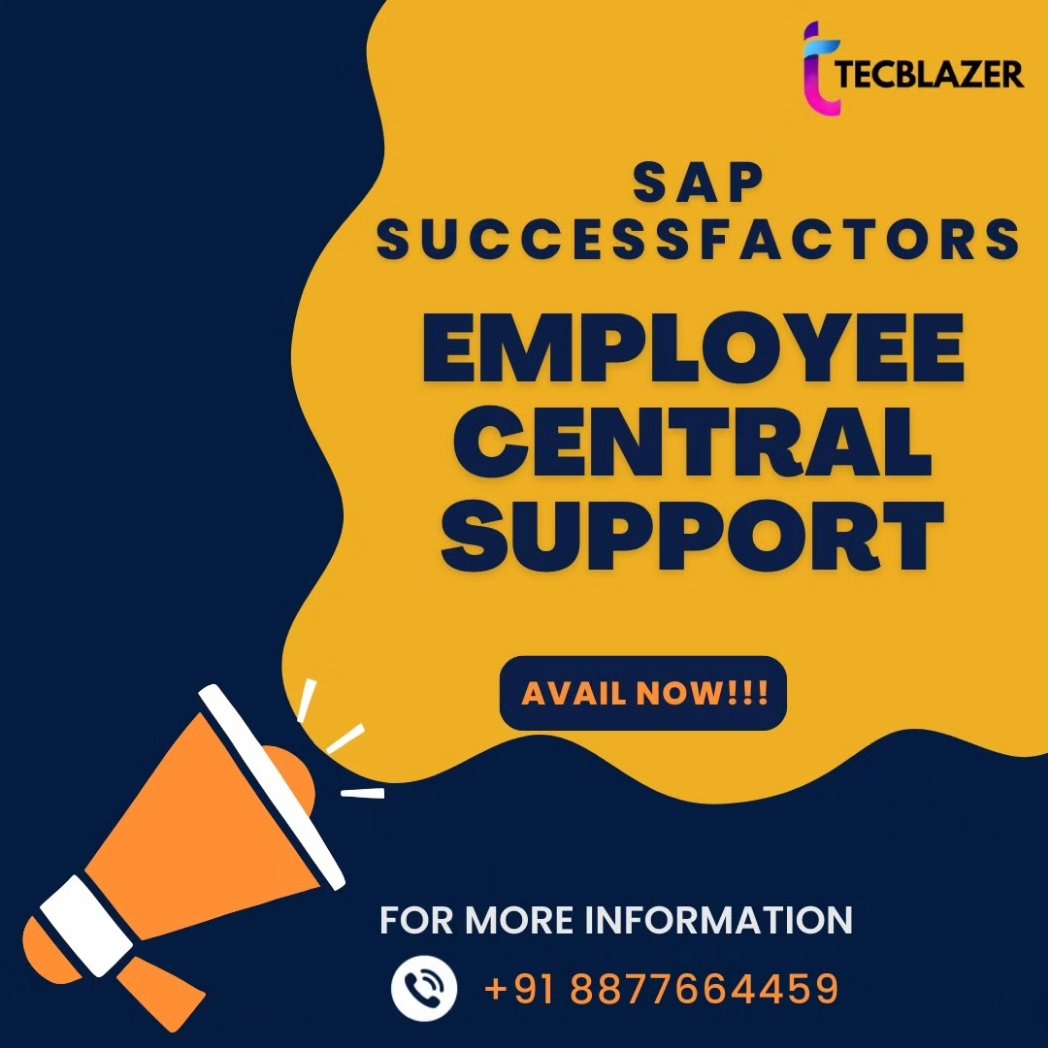 'Empower your team with SAP SuccessFactors Employee Central training and support at Training Tomb. Streamline HR processes, boost efficiency, and unleash your workforce's potential. #HRTransformation #EmployeeCentral #TrainingTomb'