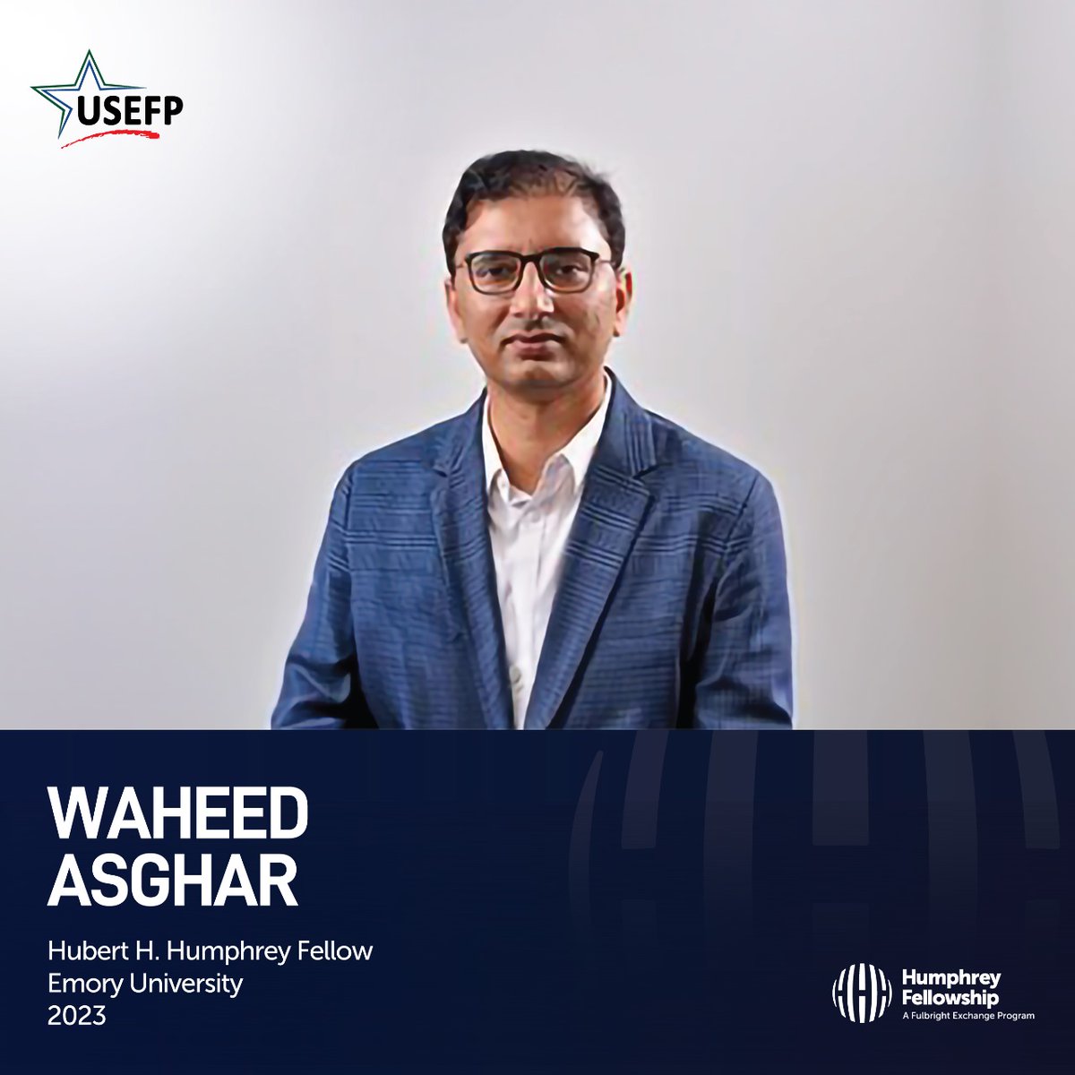 #Humphrey Fellow Waheed Asghar has a background in health and administration, and is utilizing his time at Emory University to learn best practices in public health policy and management. One of his main goals is to address the major health challenge in Pakistan – polio. #USEFP