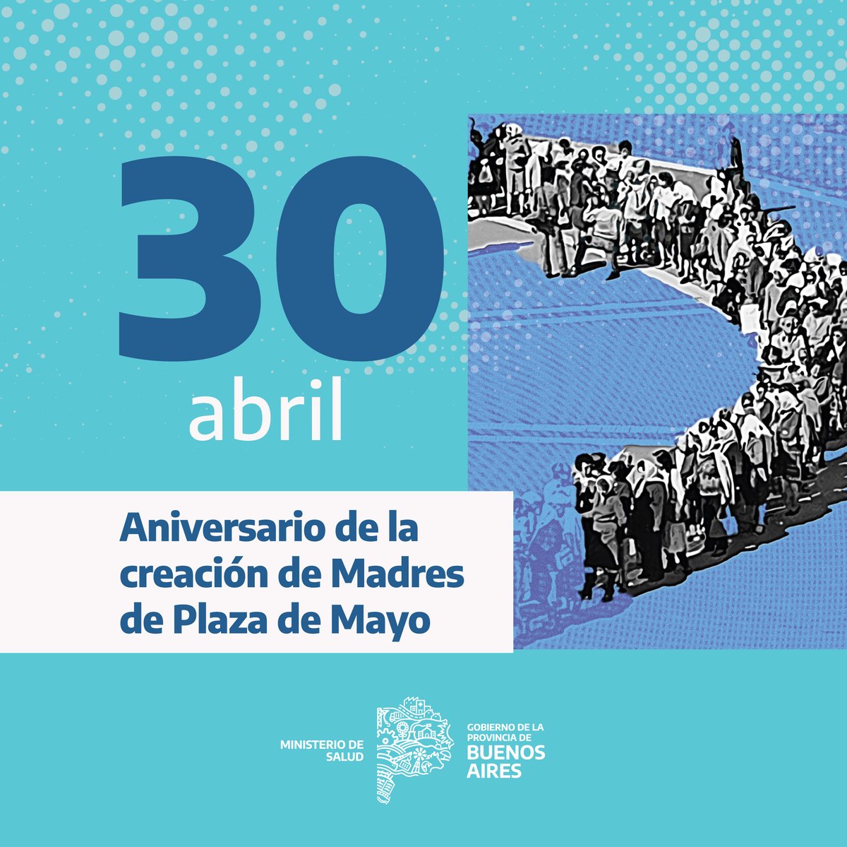 🤍 | A 47 años de la primera ronda de Madres de Plaza de Mayo, reivindicamos su lucha y compromiso inclaudicable con la Memoria, la Verdad y la Justicia. Hoy y todos los días, el pueblo las abraza 🫂.