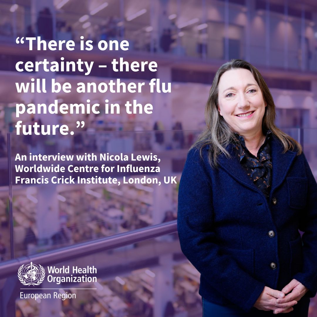 “There is one certainty—there will be another flu pandemic in the future.” Nicola Lewis, Director of the Worldwide Centre for Influenza at @TheCrick, speaks about their work on developing #flu #vaccines & #pandemic #preparedness. 🔗Read it here: bit.ly/3WkaKNo