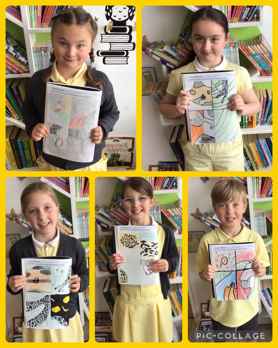 Year4TSP's tweet image. Using view finders, we were able to illustrate one part of a rainforest image at a time, focusing on the areas pattern, shape and colour 🎨🖌️🖼️ #TSPArt #Rainforests #Pattern