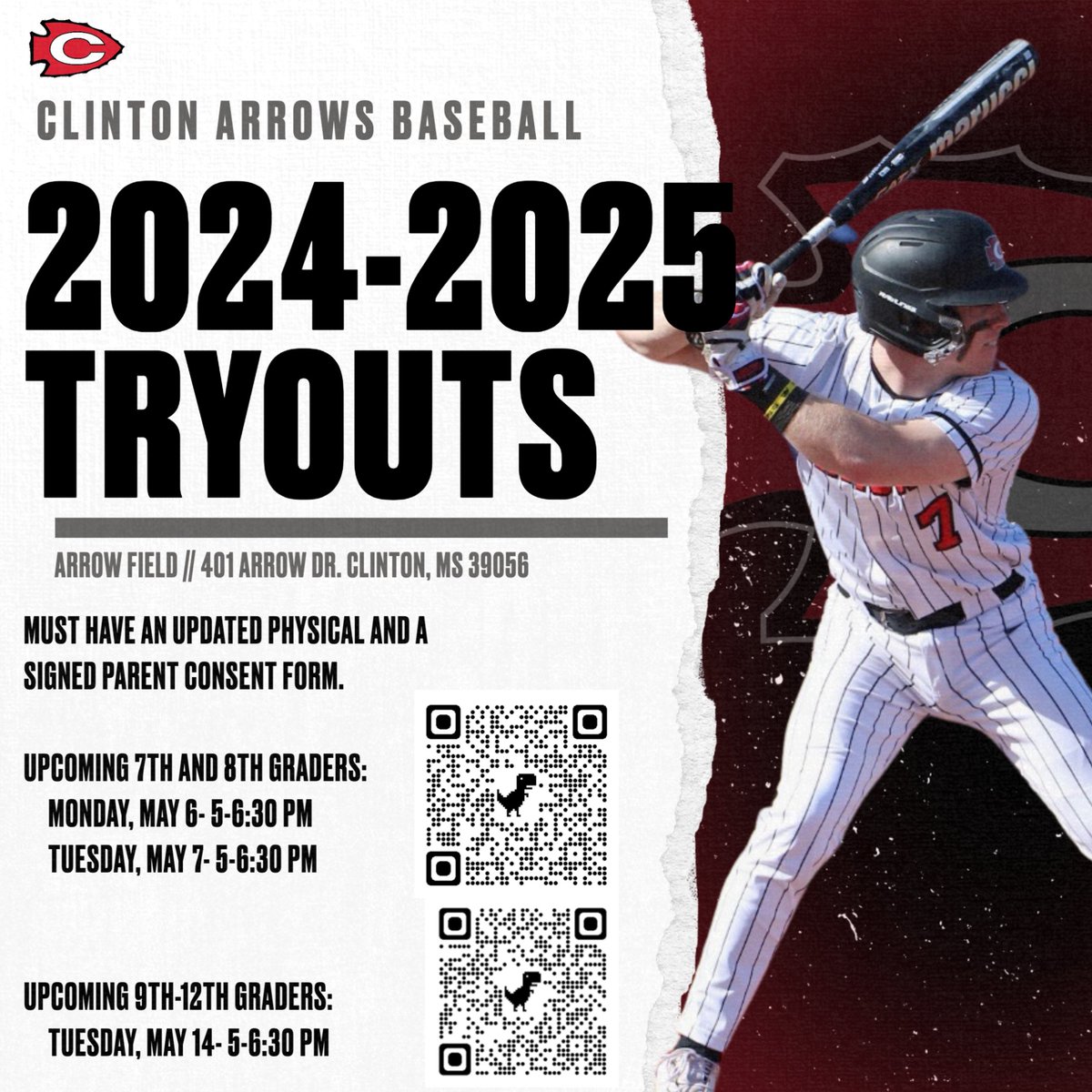 REMINDER 🚨2024-2025 Baseball Tryouts🚨 Junior High Sign-Up docs.google.com/forms/d/17EcBR… 9th-12th Sign-Up docs.google.com/forms/d/10Au73…