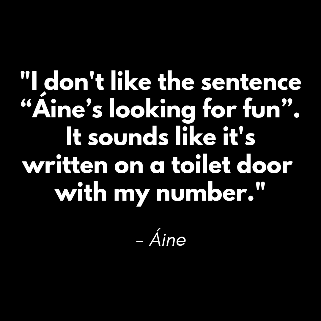 NoContextLikes's tweet photo. For a good time, do NOT call Áine 

#LegitimateLikes #LegitimateLikesPodcast #NoContext #Clothes https://t.co/NVbwtlLiqv