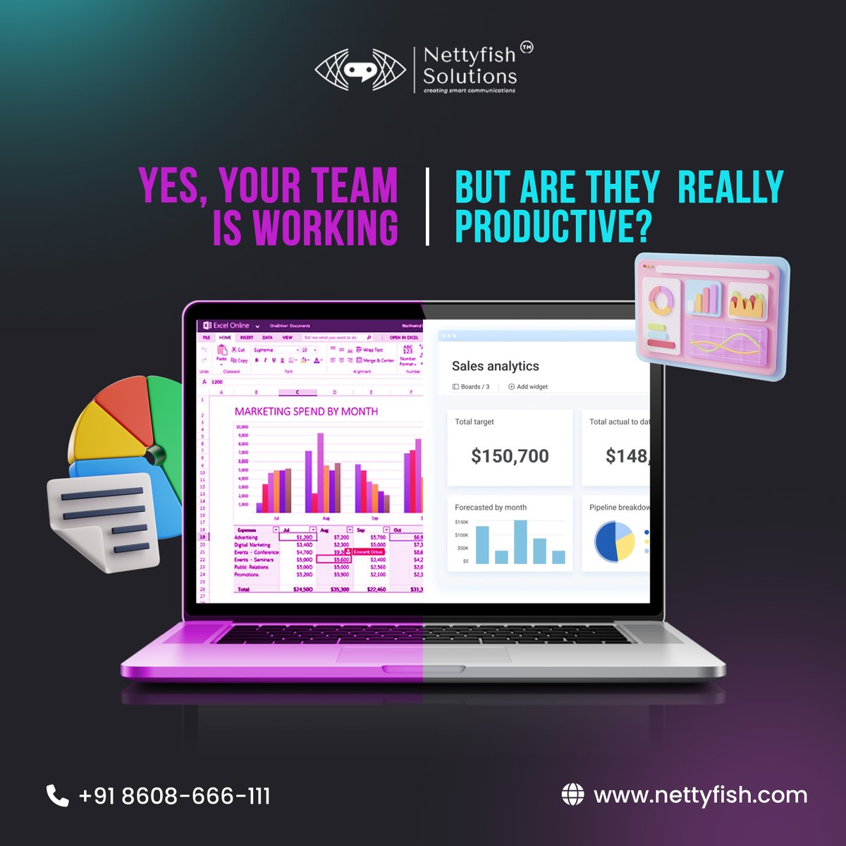 Still, using the old excel and sticky notes? Nettyfish CRM simplifies your workflow so you can focus on your business growth!😉 Get your team the right software to close more deals! 💼  #Netttyfish #CRM #Software #Sales #Productivity #CRMSoftware #BusinessAutomation #BoostSales