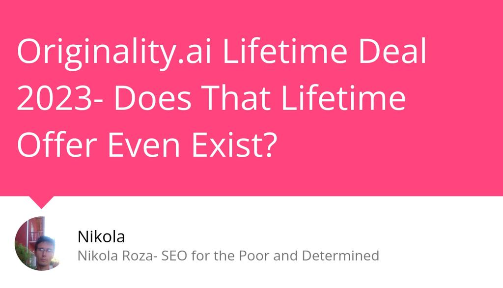 Jasper AI lifetime deal is not a better or more suitable alternative to Originality.ai lifetime deal. Read the full article: Originality.ai Lifetime Deal 2023- Does That Lifetime Offer Even Exist? ▸ lttr.ai/ASCiC #AiContentGenerators