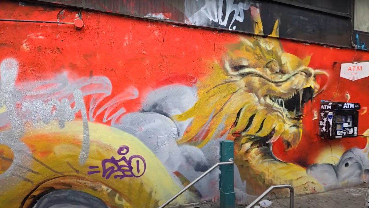 #ChinatownMural #NYC #Dragons