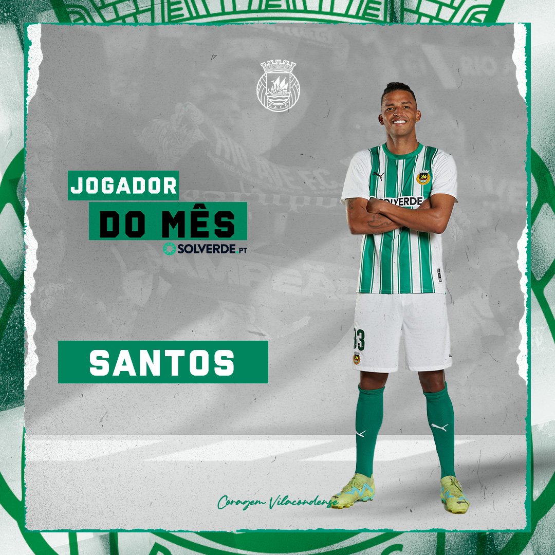𝘼𝙗𝙧𝙞𝙡 é 𝙙𝙤 𝙣𝙤𝙨𝙨𝙤 𝙭𝙚𝙧𝙞𝙛𝙚 🫡

Depois da votação, está decidido! Santos é o Jogador deste mês 👏

Parabéns 😎

#CoragemVilacondense #RAFC #rioavefc