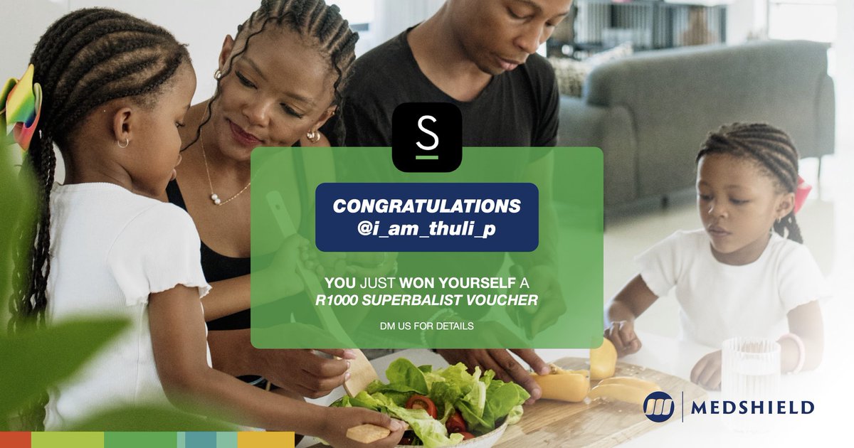 Congratulations, Thuli P Nkosi. You've just won a R1000 Superbalist voucher, courtesy of Medshield! 🛍️ DM us to claim your prize! 📩

Thanks to everyone who entered. Stay tuned for more giveaways!

#MedshieldSA #Superbalist #Voucher #HealthyLiving #Winners #Competition