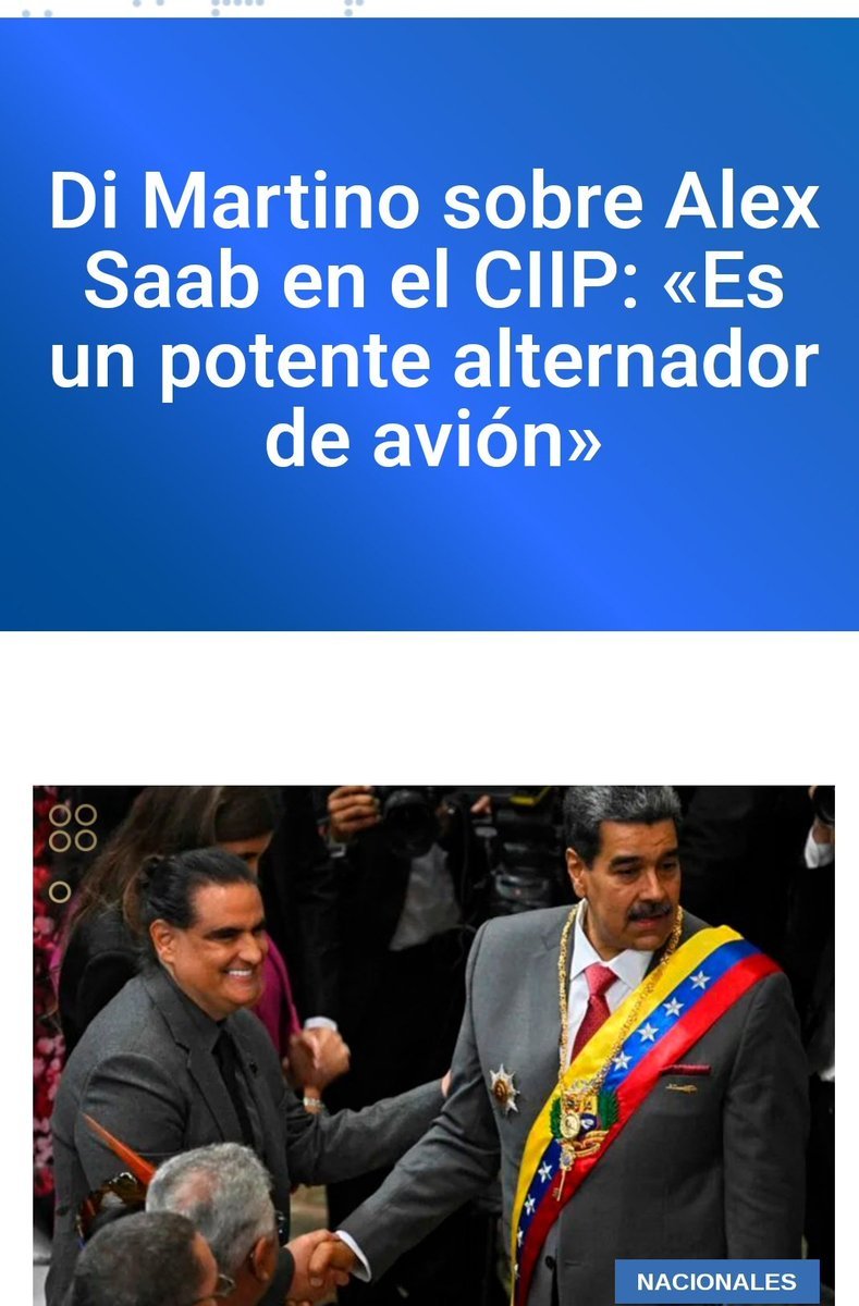 En poco tiempo presidiendo el @CIIPCE #AlexSaab también ha logrado generar una primera activación en cadenas o líneas de producción que facilitan y promueven la operatividad de otros sectores conexos a la inversión #FreeAlexSaab