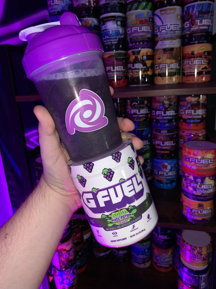 GFUEL FAM! Whats been the one @GFuelEnergy flavor you’ve been obsessed with recently?🤔 For me it’s Sour Pixel Potion!🍇 P.S. if you wanna get this tub, I highly recommend it! Use code STARFYRE & save up-to 20% off!