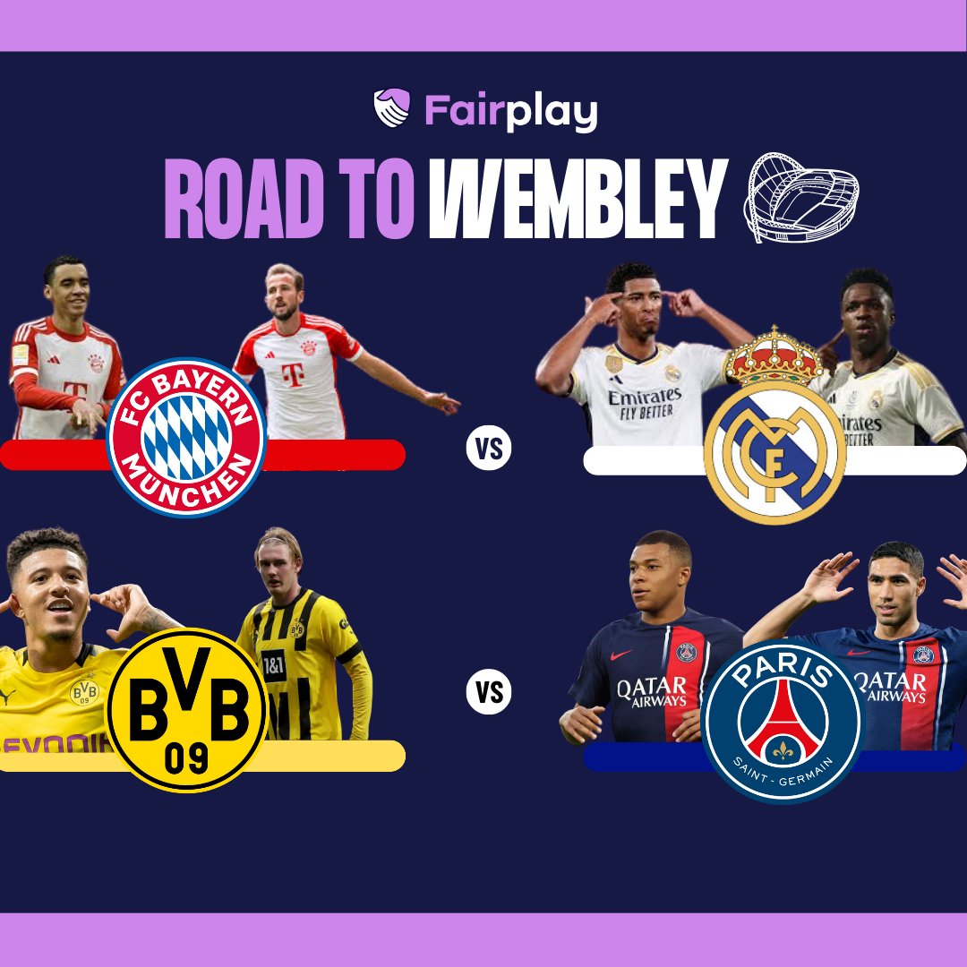 The road to Wembley continues as the semi finals of the Champions League kicks off tonight🤩 Real Madrid travel to the Allianz looking to take one step towards the final🦶 But Thomas Tuchel and a knockout competition should not be underestimated🏆 Who do you think will win?🤔