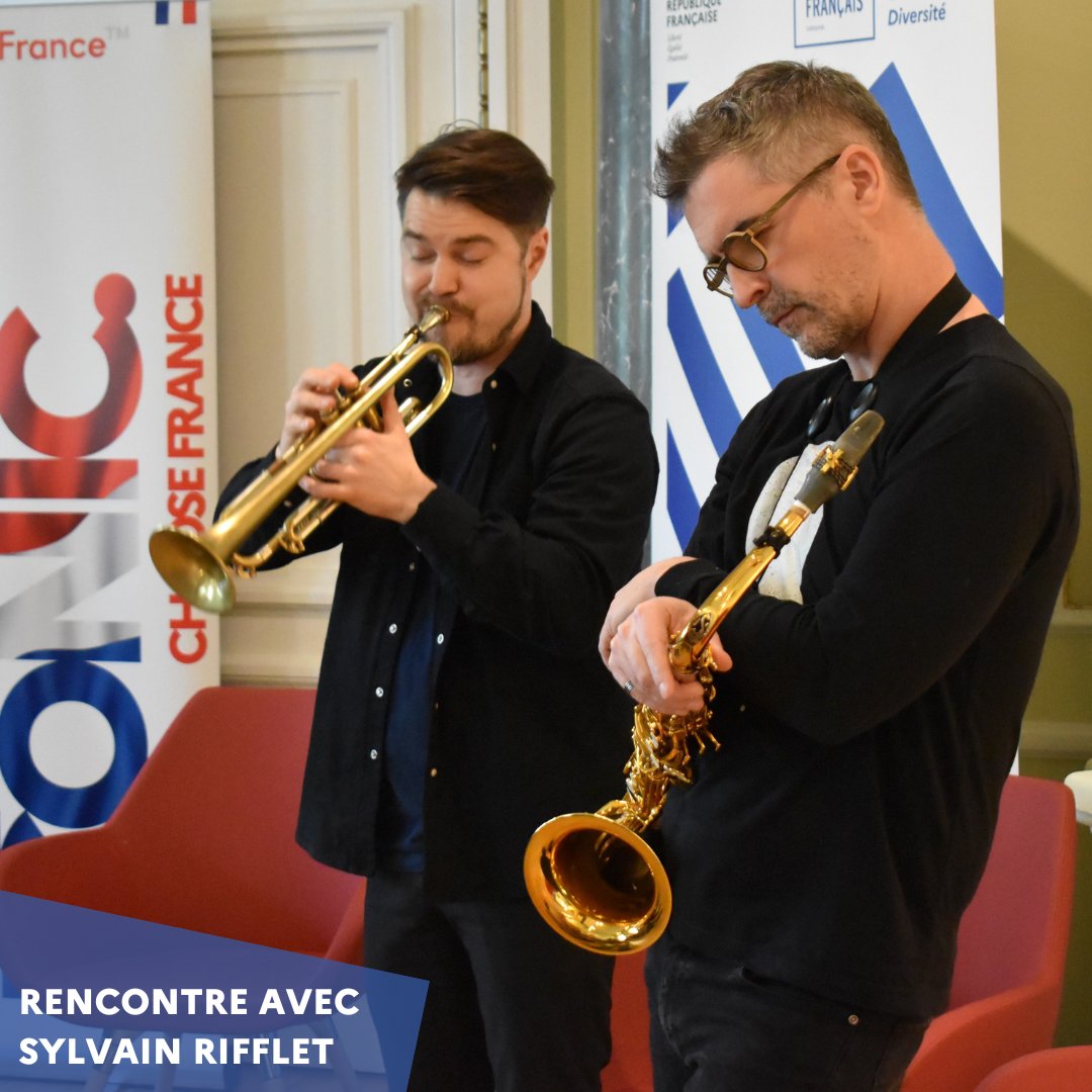 #musique 🎵 | Rencontre avec Sylvain Rifflet et ses partenaires 🎷En tournée dans les pays Baltes, le Sylvain Rifflet Quartet est venu hier soir à l’Institut français de Lettonie ! 📸Découvrez les photos sur notre compte FB : rb.gy/1x92hs #jazz @MathieuLeporini