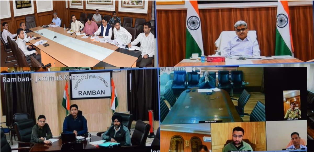Chief Secretary, Sh. Atal Dulloo, today convened a high level meeting to review the measures initiated for relief and rehabilitation in the area affected by the recent land subsidence in Ramban district. The meeting, among others, was attended by ACS Jal Shakti, Principal…