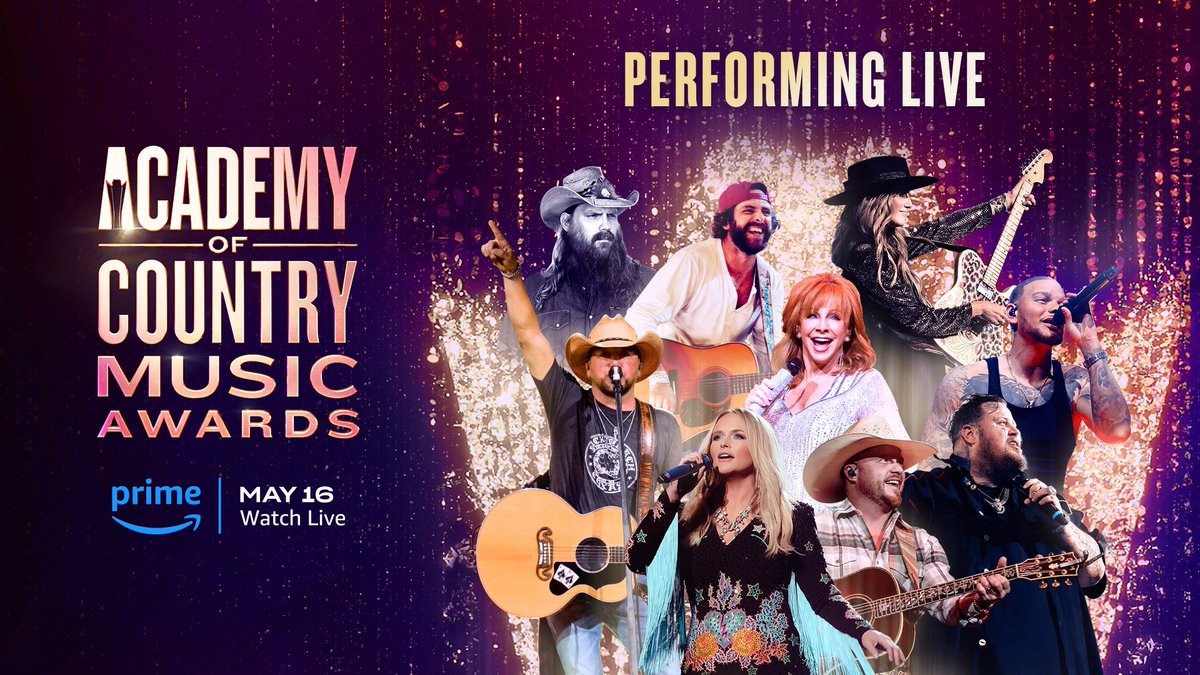 What a lineup!

Who are you most excited to see at the @ACMawards?!?

Expect performances by: @ChrisStapleton, Jason Aldean, @kanebrown, @JellyRoll615, @codyjohnson, @mirandalambert, @ThomasRhett, @laineywilson, and your host @reba! 

Tune in Thursday, May 16, on @PrimeVideo!