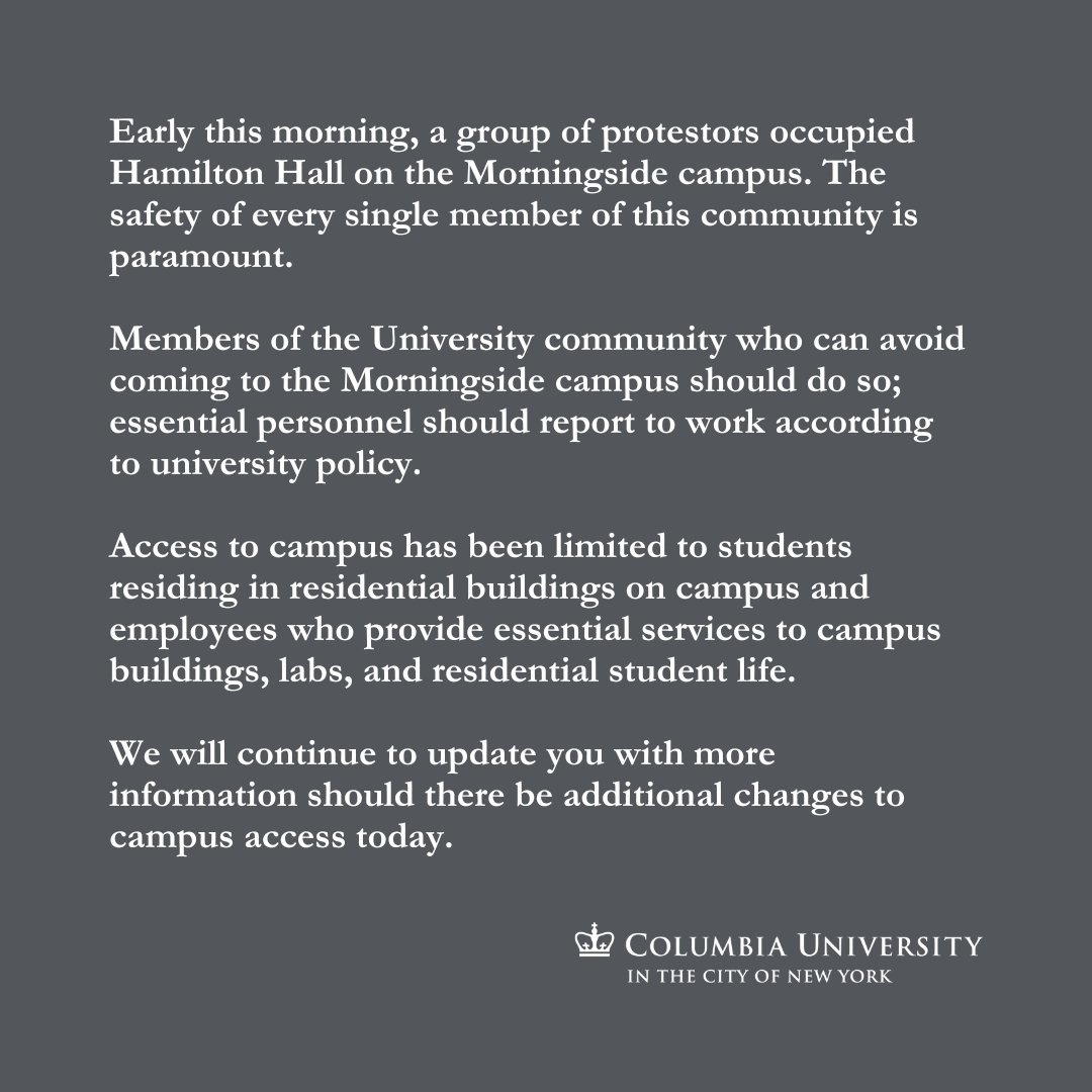 April 30 update for Morningside campus: publicsafety.columbia.edu/news/morningsi…