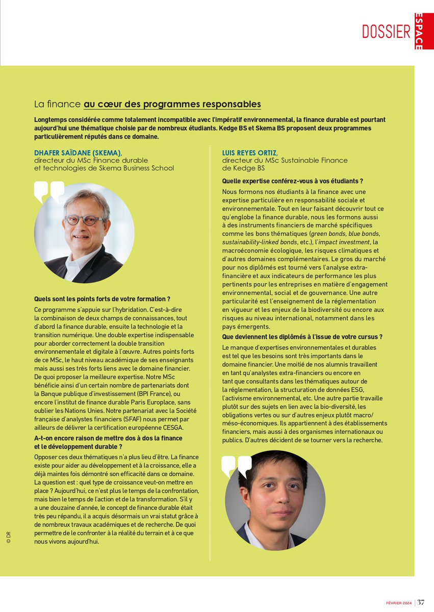 Espace Prépas (@espaceprepas) on Twitter photo 📚 <a href="/SKEMA_BS/">SKEMA Business School</a> : la finance au cœur des programmes responsables. Découvrez l'entretien de Dhafer SaÏdane (Directeur du MSc Finance durable)👉urlz.fr/qu0f
<a href="/PatriceHoudayer/">Patrice Houdayer</a> @D_BoissinSKEMA <a href="/nathector/">Nathalie Hector</a> <a href="/CCassabois/">ChristineC</a> 📚 <a href="/SKEMA_BS/">SKEMA Business School</a> : la finance au cœur des programmes responsables. Découvrez l'entretien de Dhafer SaÏdane (Directeur du MSc Finance durable)👉urlz.fr/qu0f
<a href="/PatriceHoudayer/">Patrice Houdayer</a> @D_BoissinSKEMA <a href="/nathector/">Nathalie Hector</a> <a href="/CCassabois/">ChristineC</a>