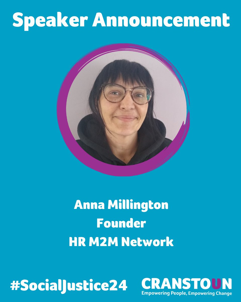We are pleased to announce @annaddition will be at the Social Justice Conference🙌 Anna founded the HR M2M network in her local area, which helps mothers who use drugs access harm reduction services 👏 📍 Birmingham BCEC 🗓 18th – 20th September 2024 🎫 cranstoun.org/social-justice…