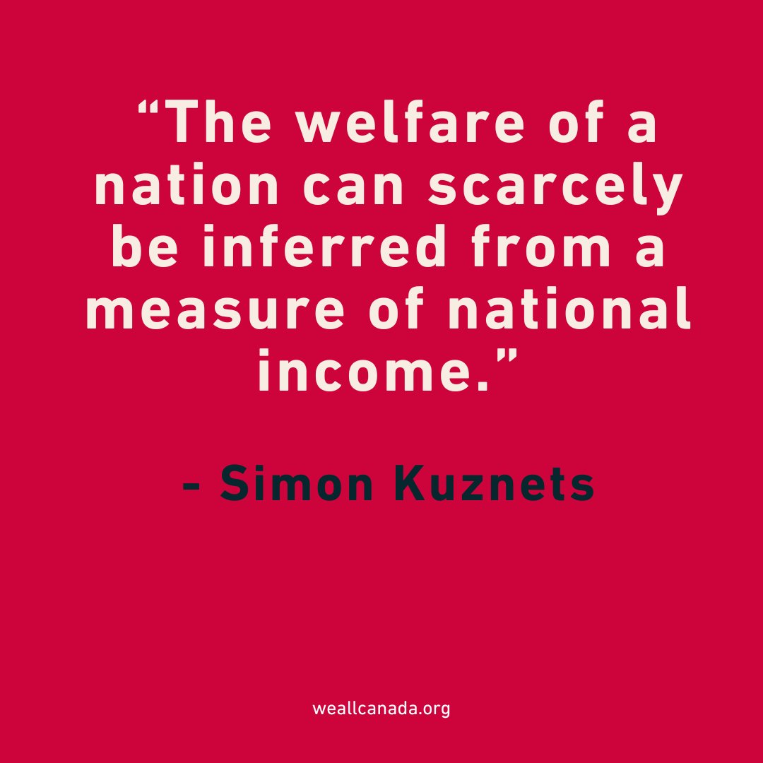 Even the inventor of GDP tried to warn us... #WellbeingWednesday