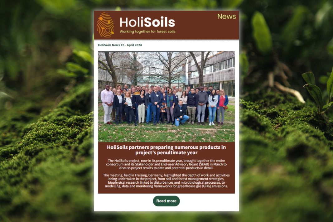 The April issue of the #HoliSoils newsletter is out now 📨 In the last months we gathered many the news on: 🔸 The project annual meeting 🤝 🔸 Indicators in the European Soil Monitoring Law 🇪🇺 🔸 The HoliSoils video spots 🎥 🔸 & more! Check it out 👉 mailchi.mp/ac94100fc36b/h…