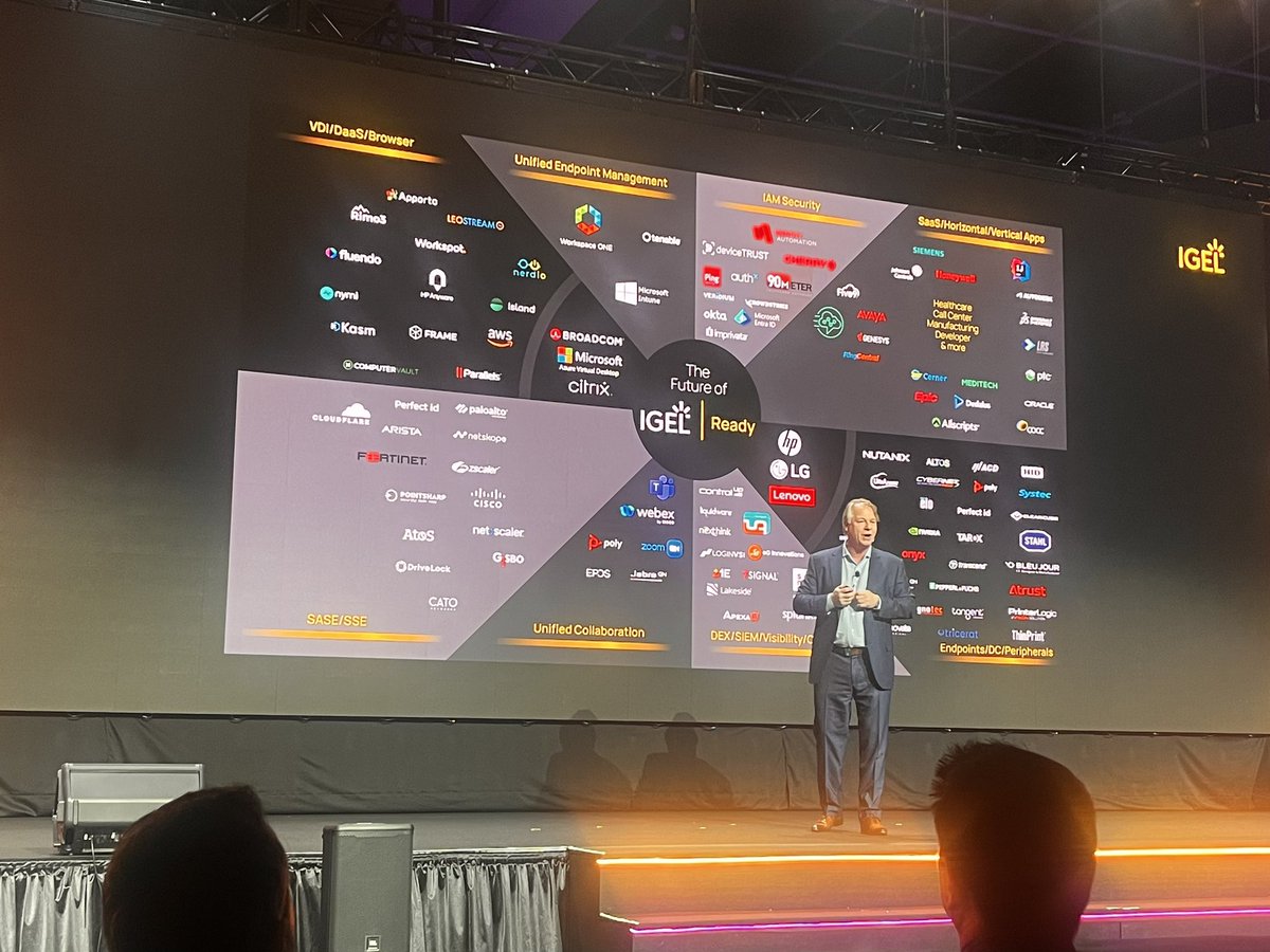 Great to see @Frame @dizzion as key part of @IGEL_Technology Ready #IGELDisrupt2024 >> nextGen #VDI #DaaS