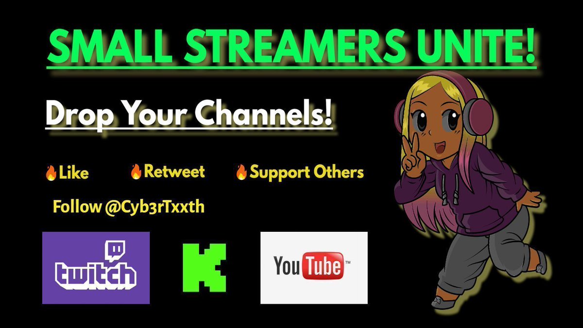 🚨TUESDAY STREAMER PROMO🚨
Where are my fellow gamers? Show yourselves! 

⬇️DROP YOUR LINKS⬇️

🔥Like & Repost so more people can check you out!
 
FOLLOW➡️@Luxstrumentals1 @Colossal_Enigma @SafiyyahReigns 
  
#SupportSmallStreamers #Twitch #YouTube #Kick #GamersUnite #Cyb3rCu7t