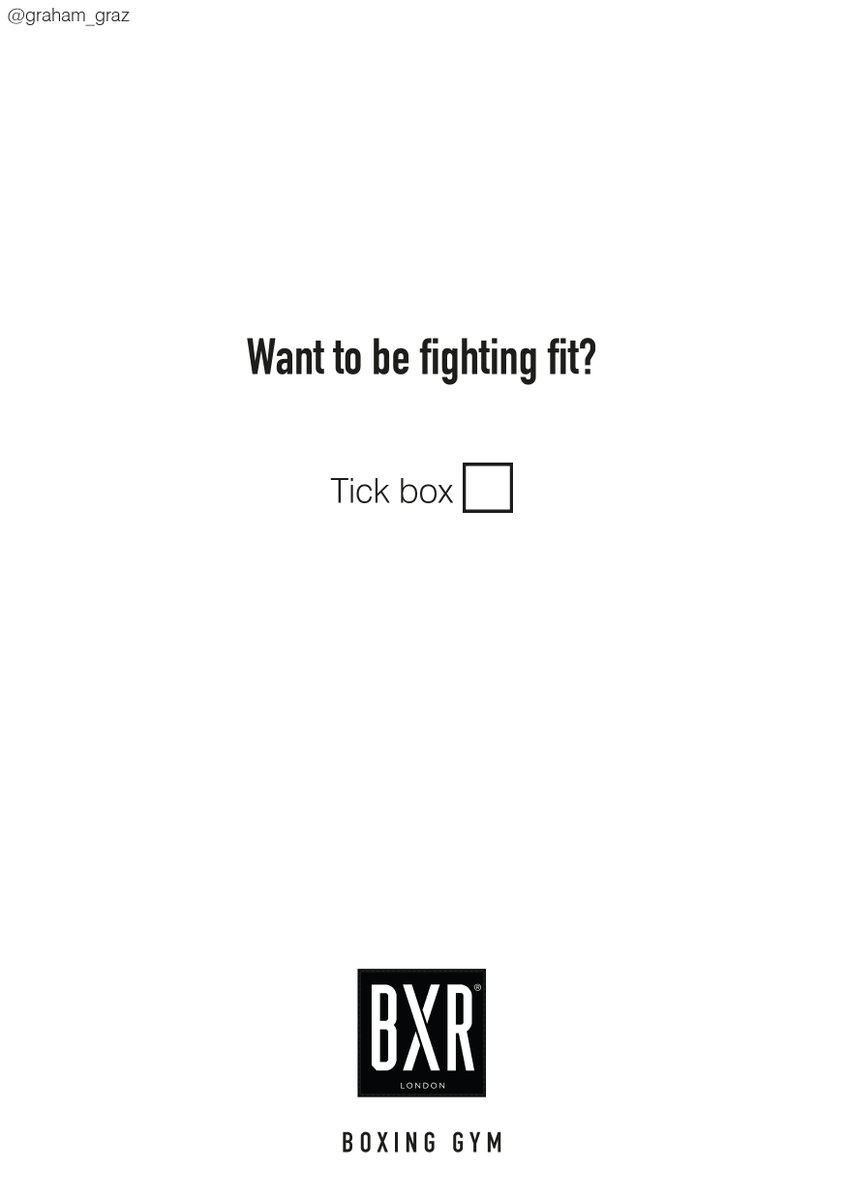 Create posters to advertise #BoxingGyms @OneMinuteBriefs @BxrLondon