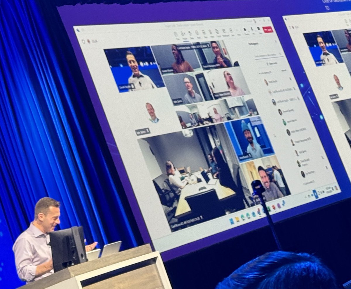 Enjoyed the energy and the #microsoftteams demos of @dereksnyder at #m365conf. Cool features and live demos!