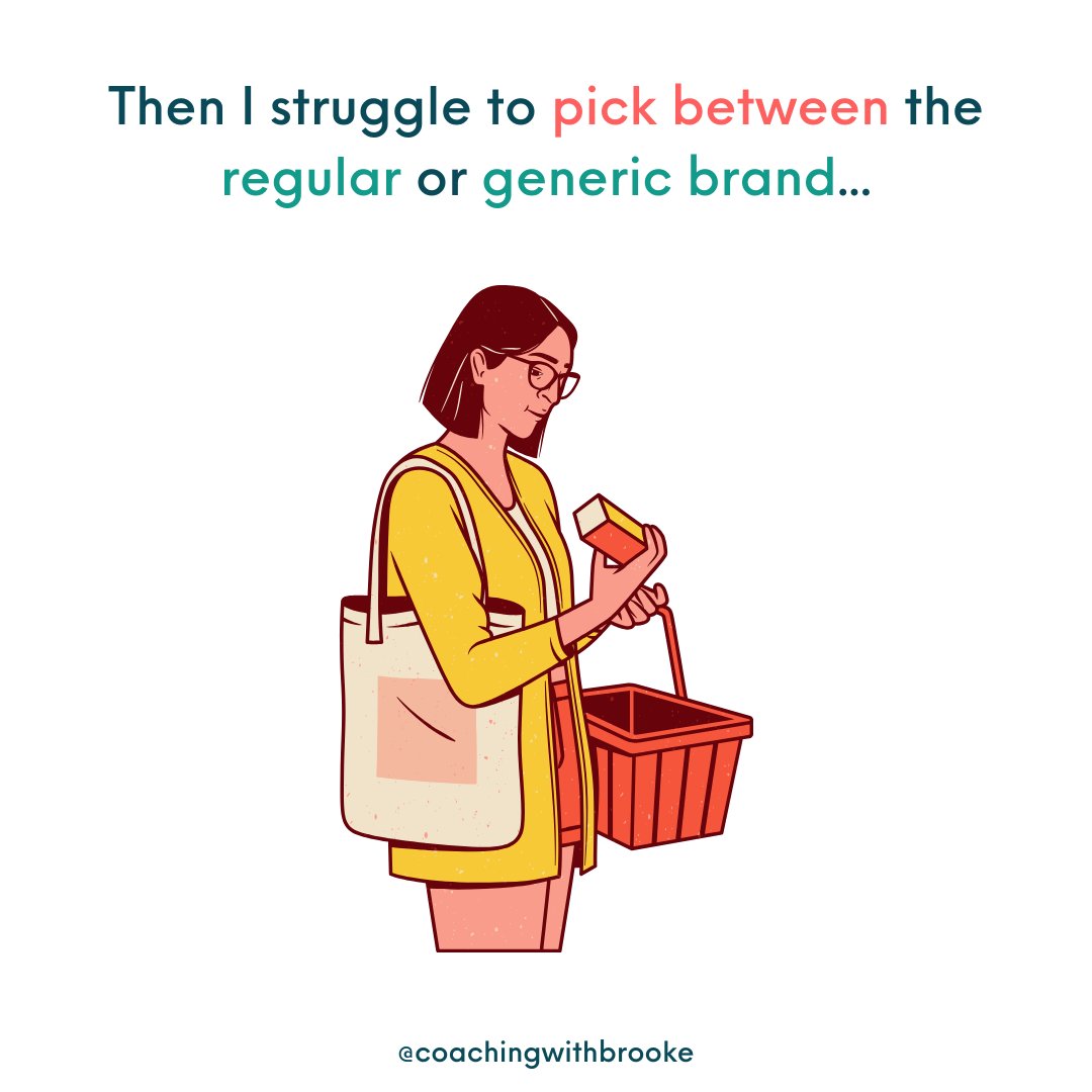 1/2 🛍️The struggles of grocery shopping with ADHD

✅Make your easiest decision today by signing up for our FREE 'How to Make Decisions with ADHD' Webinar TONIGHT @ 7pm EST

bit.ly/CWBCHOOSE

#adhd #adhdcoach #adhdwomen #adhdawareness #adhdadults #adhdbrain