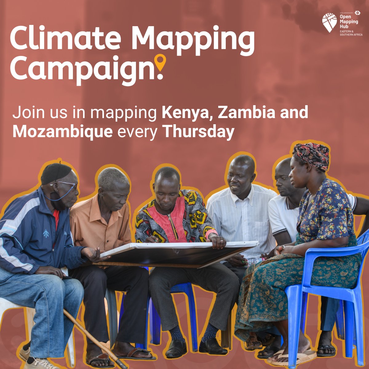 Join our Climate Mapping Campaign Mapathon every Thursday at 1500 CAT. We are currently mapping Kenya for flood response. See you on Thursday! Register here:shorturl.at/luv08 Zoom link: shorturl.at/KMPW3 #ClimateMappingCampaign #ESAHub