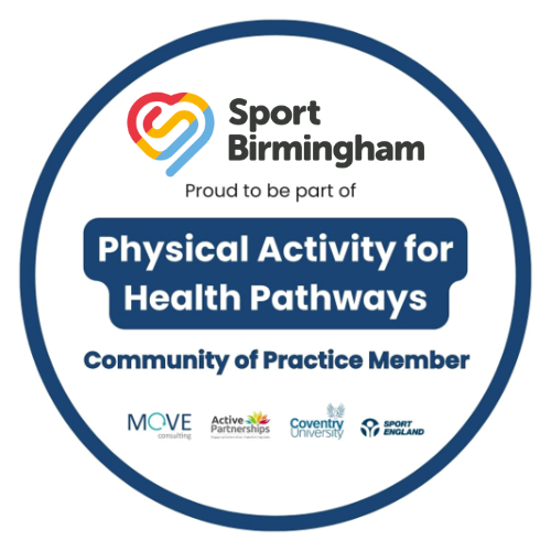 🙌 We're delighted to announce that we have been selected as one of 39 organisations to be a communities of practice member in The Physical Activity for Health Pathways an <a href="/ActivePartners_/">Active Partnerships</a> project. 

Read more about the project here: sportbirmingham.org/news/sport-bir…