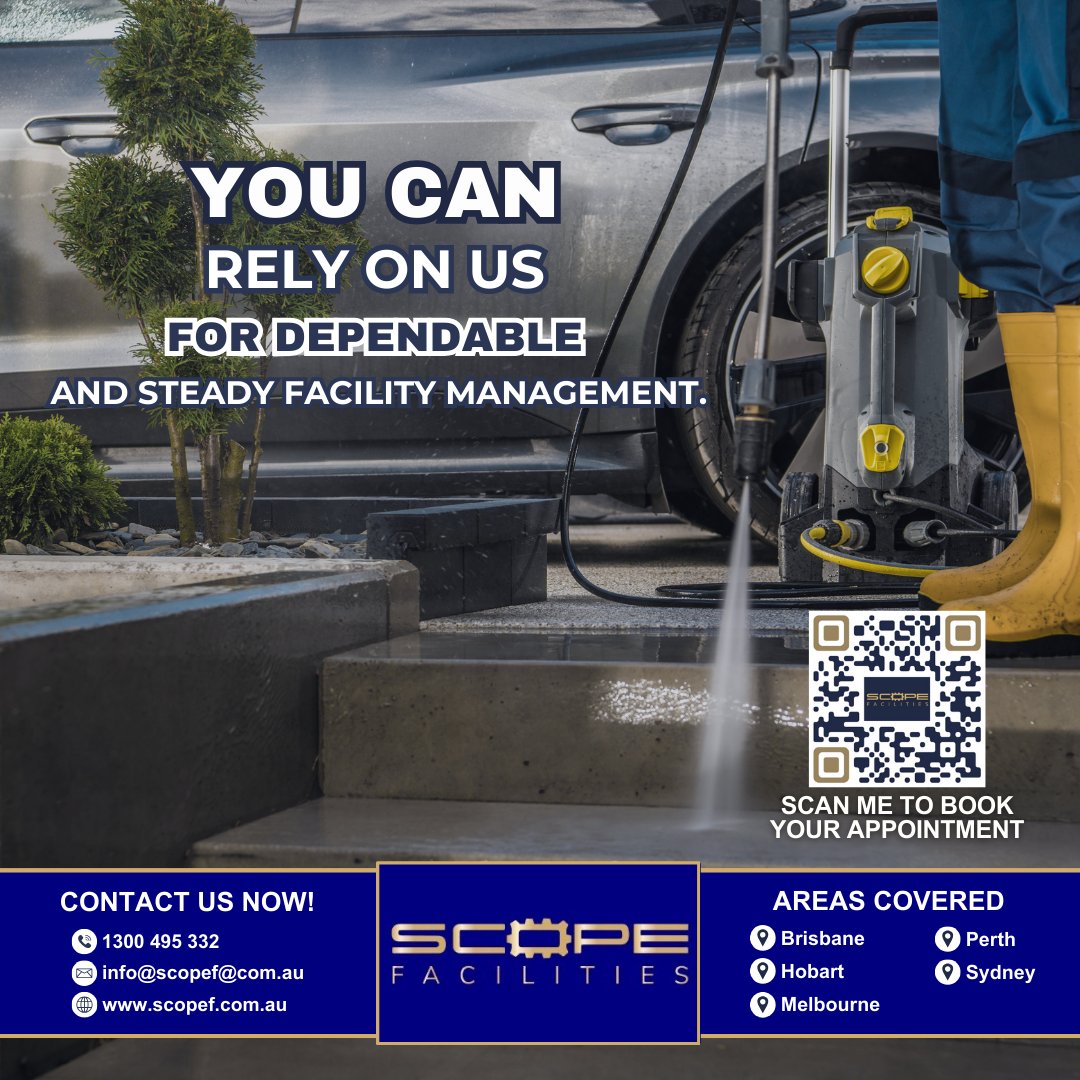 Reach out to us now to have a hassle-free encounter!

#ScopeFacilities #FacilitiesManagement #PropertyMaintenanceInAustralia #PropertyManagement #GardeningServices #Maintenance #ElectriciansinAustralia #GardenersinAustralia #PlumbersinAustralia