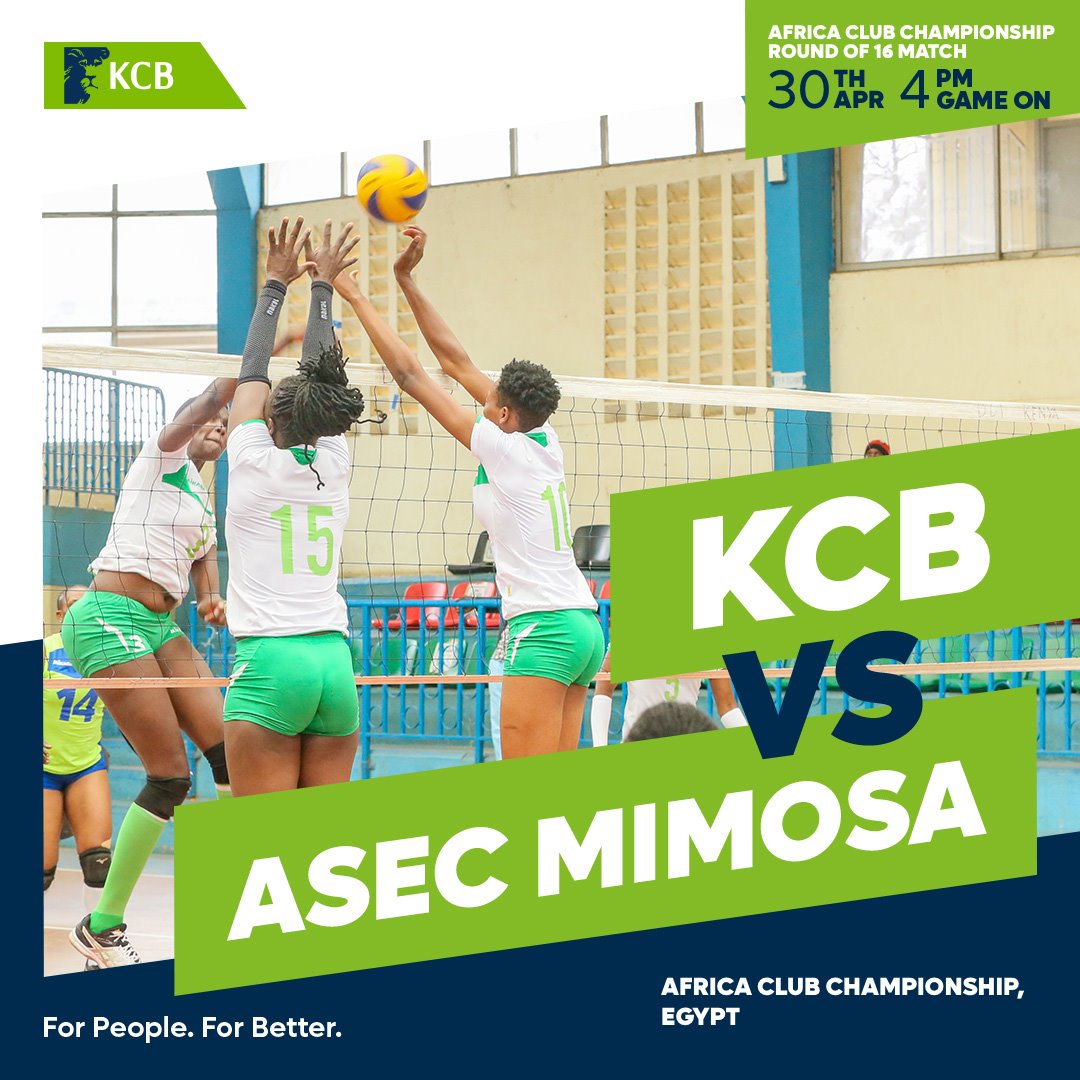 Our Volleyball Lionesses are ready to do what they do best, WIN, as they face ASEC MIMOSA of Egypt at the Africa Club Championship. Catch the action live on YouTube youtube.com/@africanvolley…. 
Let's Go Lionesses!! 
#LionHeartedSports #ForPeopleForBetter #KCBNiYetu