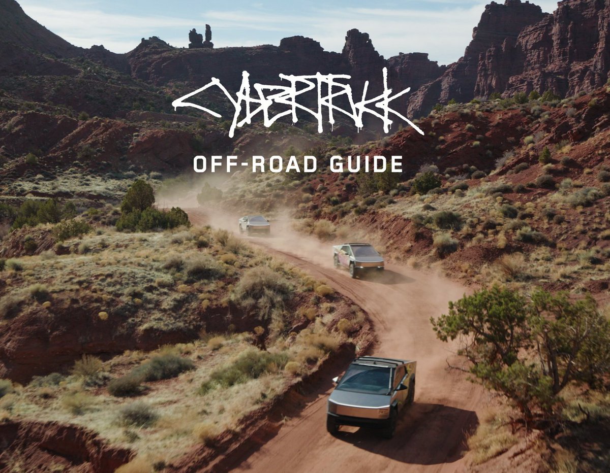 SawyerMerritt's tweet image. Tesla has released a 22 page off-road guide for the Cybertruck.

Link: service.tesla.com/docs/Cybertruc…