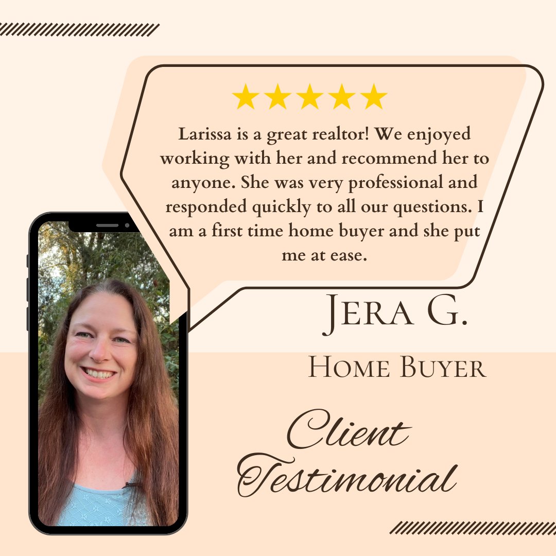 Thrilled to receive my client's glowing 5-star review on their real estate transaction! 🏠✨ It was an absolute pleasure helping them find their dream home and providing top-notch service every step of the way.  #oregonrealestate #eugeneoregon #venetaoregon #elmiraoregon