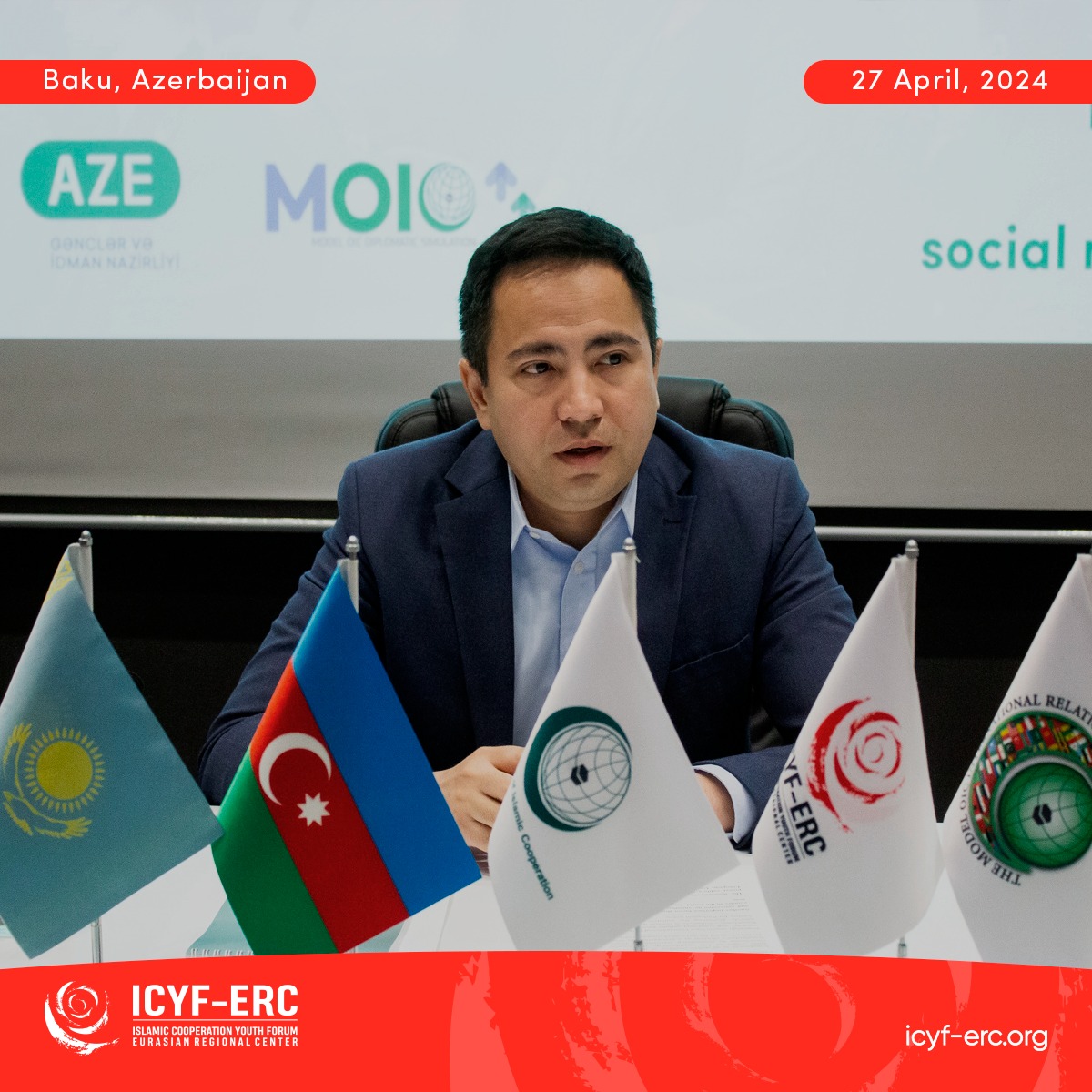 icyferc's tweet photo. The second training session of the “Model OIC – International Relations Academy 2024
🔗https://t.co/Ngh5kfOnIV
#icyferc #oicyouth #youth #OIC #simulation #diplomacy #ModelOIC #MOIC #ModelOIC2024 #internationalrelations #Azerbaijan https://t.co/ZsKvAr3X1T