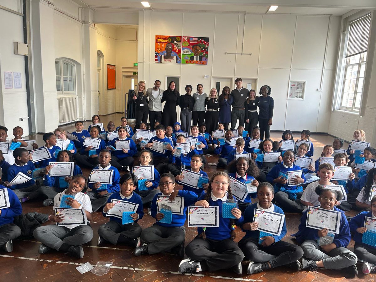 @wwt_inc The team spent the day at a local school in Hackney, where they led the students in an interactive and fun program about cybersecurity, sportsmanship, and safeguarding personal information. #WWTLife