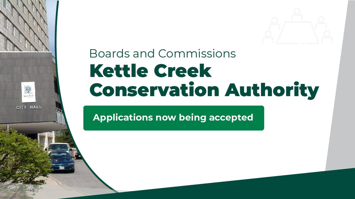 Applications are now being accepted for a citizen appointment on the Kettle Creek Conservation Authority, for the term ending November 14, 2026. Deadline to apply is Monday, May 6 at 8:30 a.m. Apply here: london.ca/boardsandcommi…