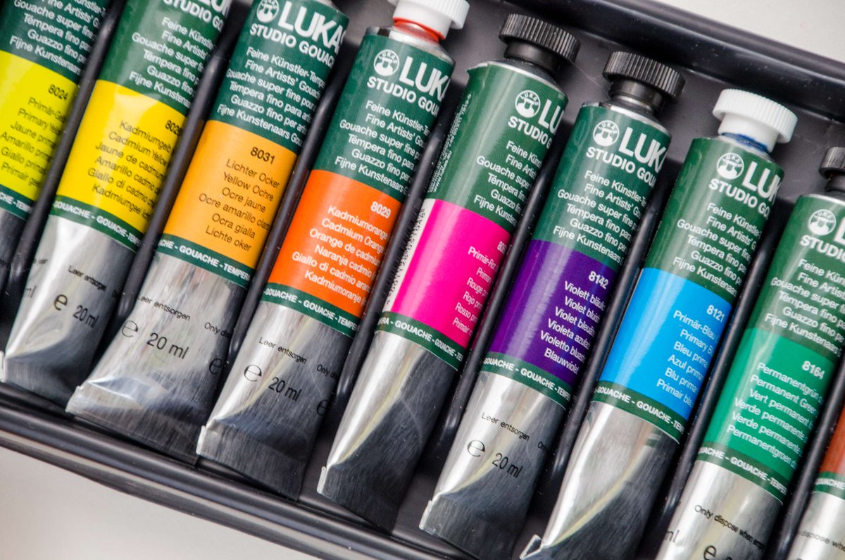 The colours of Studio Gouache 😍

#LukasFarben #LukasColor #LukasPaint #StudioGouache #ArtSupplies #GouachePaint