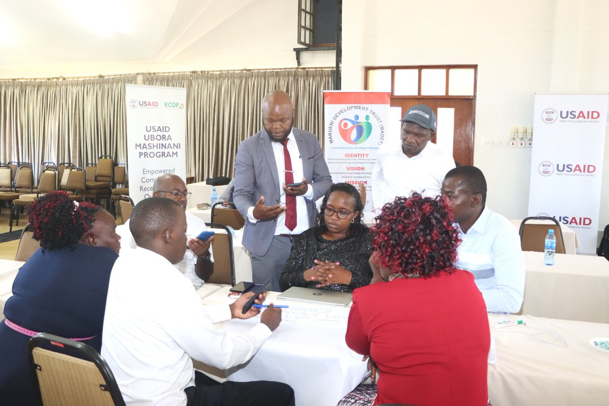 KCDF's tweet photo. What a journey at @USAIDKenya  #UboraMashinani workshop in @OfficialMakueni! Day 2 saw a collaboration with Makueni Development Trust (#MADET) to tailor the mission to the county's unique context &amp;co-create MADET’s work plan.

#CommunityLed #CommunityOwned #CommunityManaged https://t.co/dx99Kv3Teu