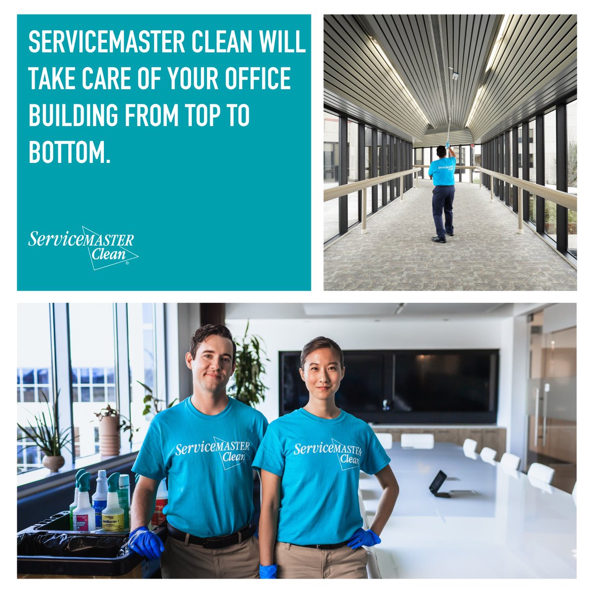 smbldgservices's tweet photo. 😊 From 1 to 30+ stories, ServiceMaster Clean will take care of your office building from top to bottom. 🙃 

👍  Contact us for your FREE QUOTE: https://t.co/Y9N6nWkyQS

#officecleaning #commercialcleaning #professionalcleaning #janitorial #cleaningindustry https://t.co/sXvB1zO4AF