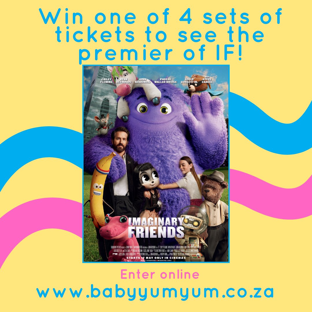 🎉 Win tickets to the premiere of IF (Imaginary Friends)! Enter now for your chance to win one of four sets of tickets . Don't miss out! 🎟️🎬 #BabyYumYum #BYY #Giveaway #IFMovie #Premiere #EnterNow zurl.co/qRIW @UIPSA