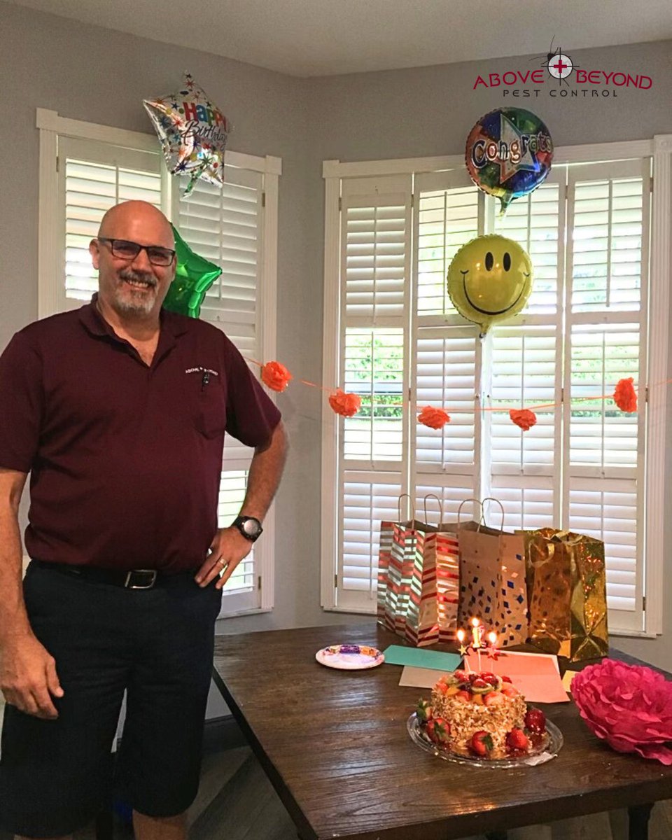 Wishing a very Happy Birthday to Greg, the business owner of Above and Beyond! Thank you for being such a hard working and caring individual, enjoy your day. 🎂

#businessowner #birthday #boss #ceo #abpestcontrol #aboveandbeyond #familyowned #family #smallbusiness #lakeworth